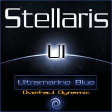 UI深蓝改版动态(UI Ultramarine Blue Overhaul Dynamic) mod | 群星